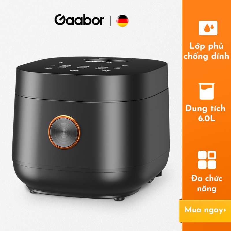 Nồi cơm điện thông minh GAABOR GRS60A dung tích lớn 6L (lòng nồi 2L