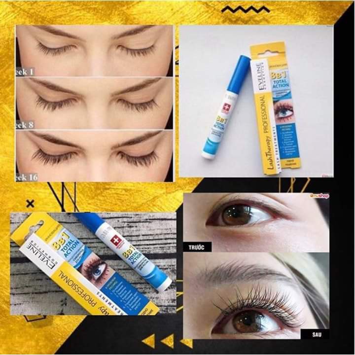 HUYẾT THANH DƯỠNG MI EVELINE 8 IN 1 TOTAL ACTION LASH THERAPY