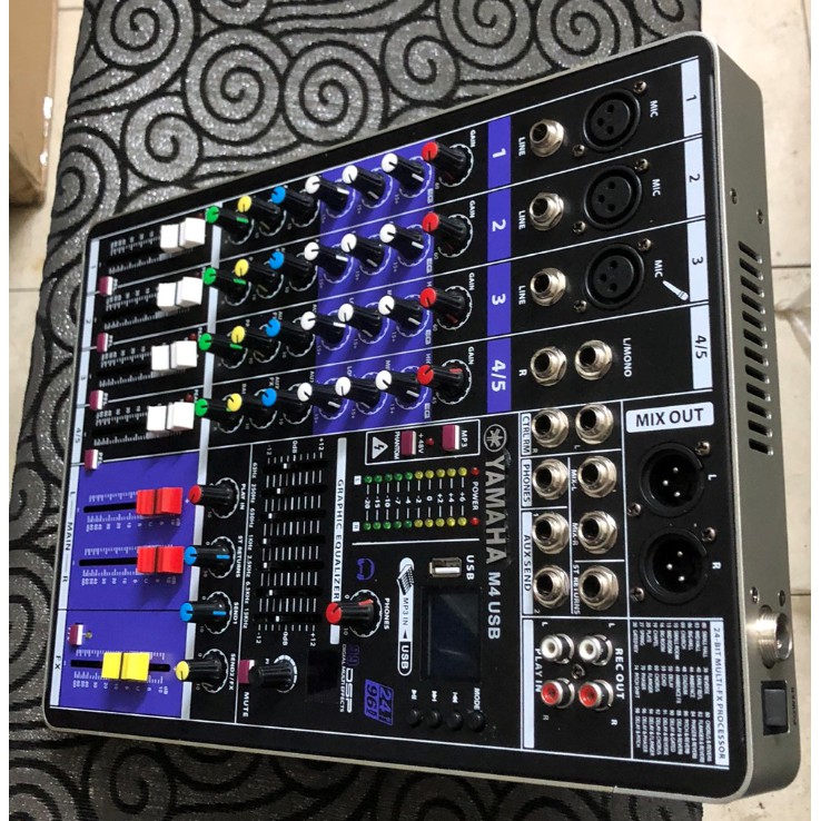 Mixer Yamaha M4 USB Bluetooth, Bộ Chuyên Hát Livestream Karaoke Rất Hay