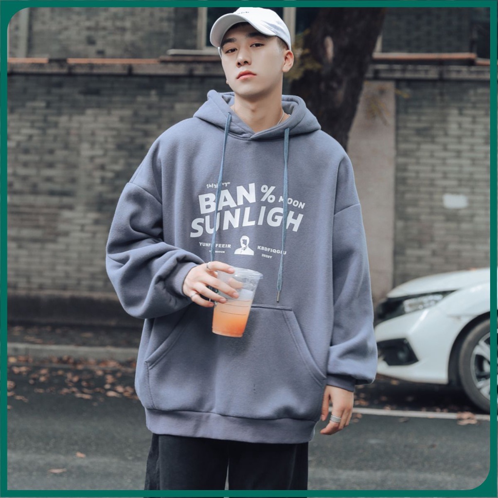 Mua Áo hoodie nữ nam khoác nỉ form rộng kiểu sweater unisex thêu chữ