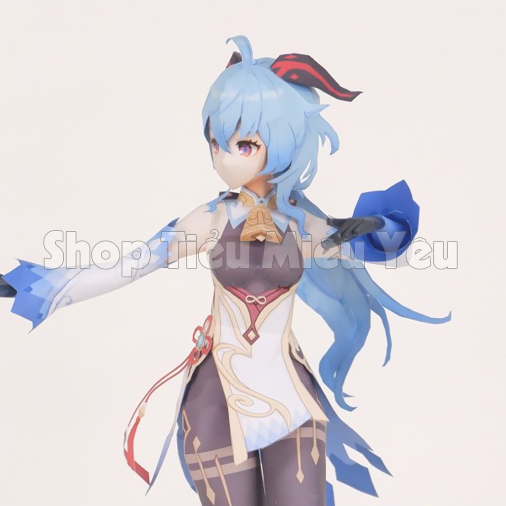 [CÓ CLIP] Mô Hình DIY Ganyu Genshin Impact KIT Papercraft Figure Cao