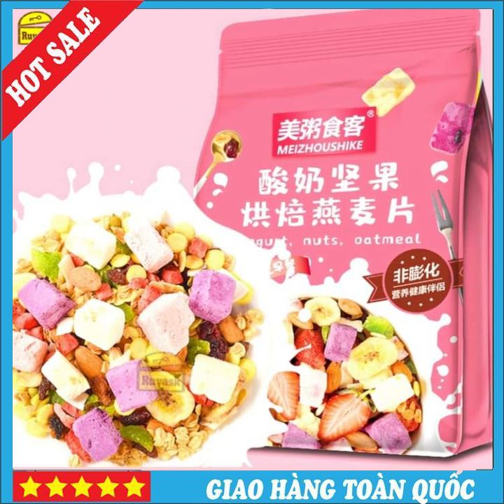 [DATE 12 THÁNG] Ngũ Cốc Sữa Chua Hoa Quả Trái Cây Sấy Khô Oatmeal Yến