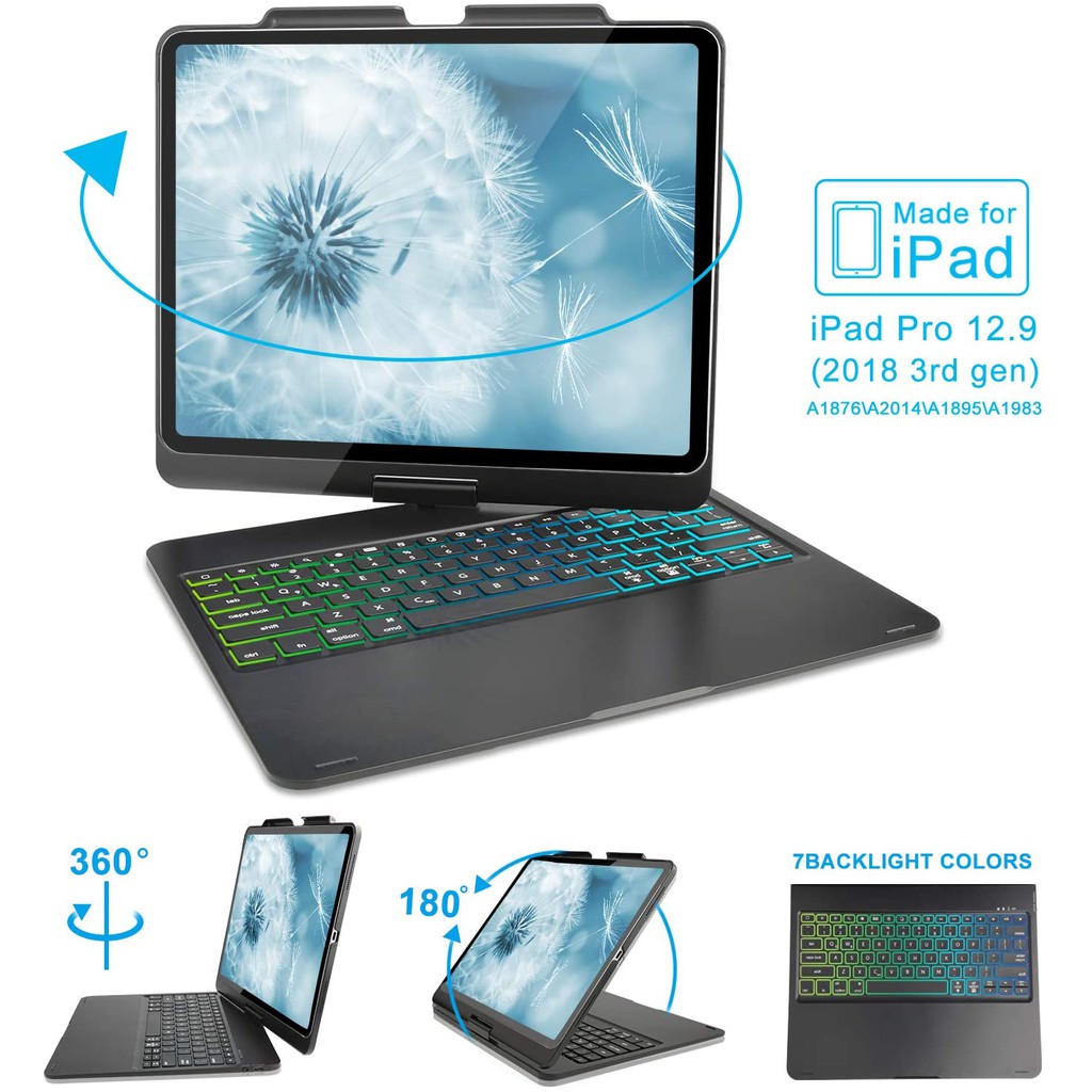 Keyboard Case for 2018 iPad Pro 12.9 Inch (3rd Generation