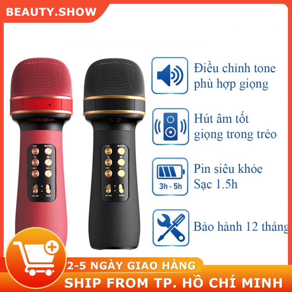 Mua Micro Hát Karaoke Bluetooth WS898 Siêu Hot Mic Karaoke Kiêm Loa