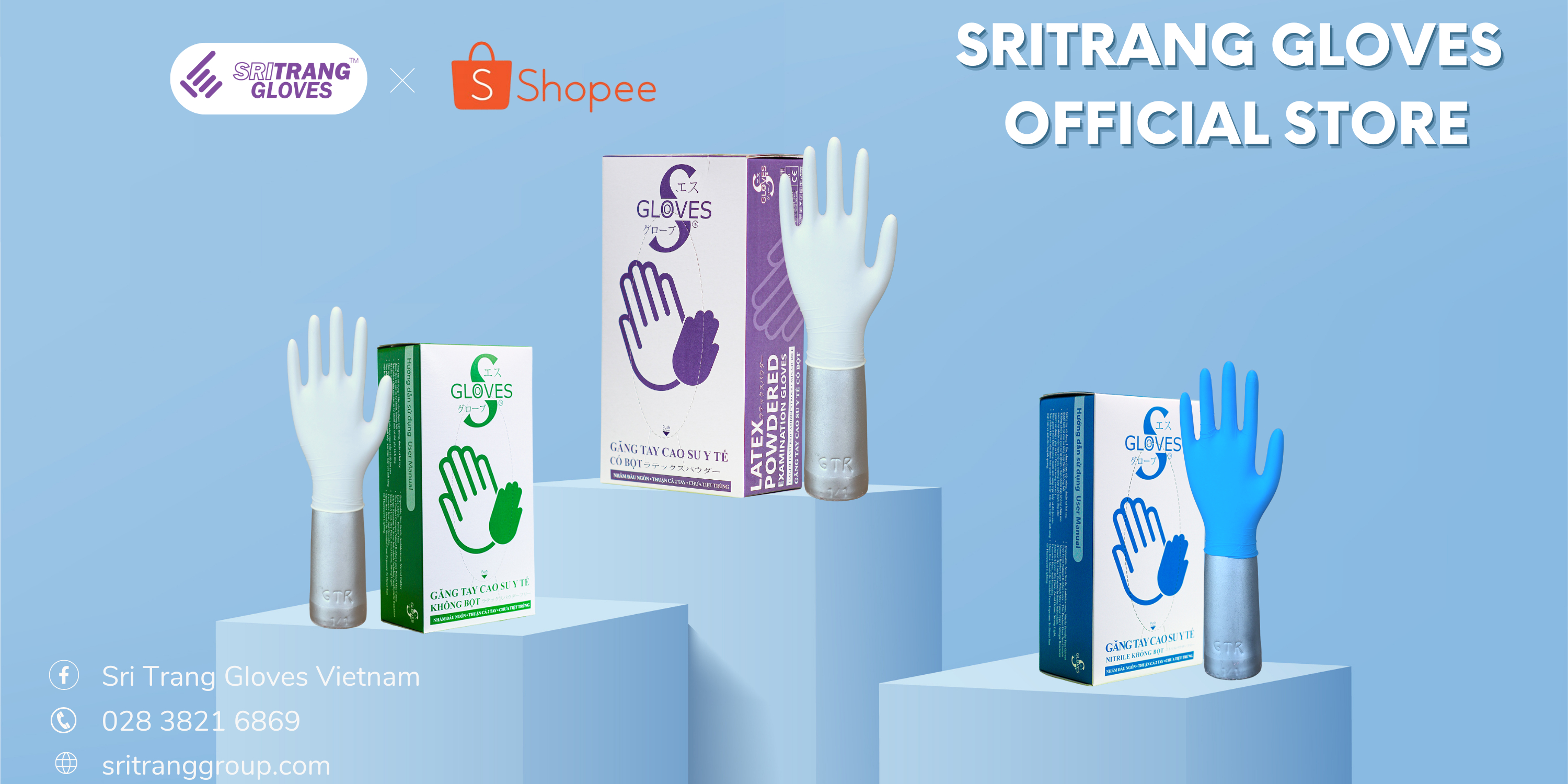 Sri Trang Gloves Official, Cửa hàng trực tuyến Shopee Việt Nam