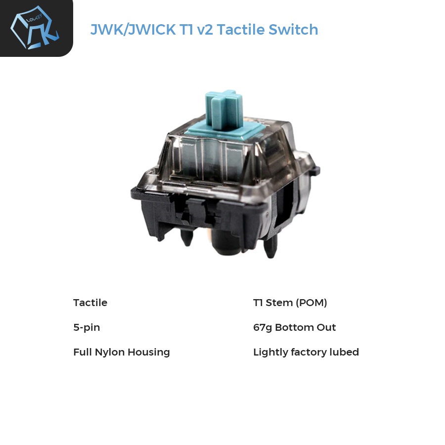 Jwick T1 Black Switch Tactile Switch JWK T1 Black Jwick T1 Tactile JWK
