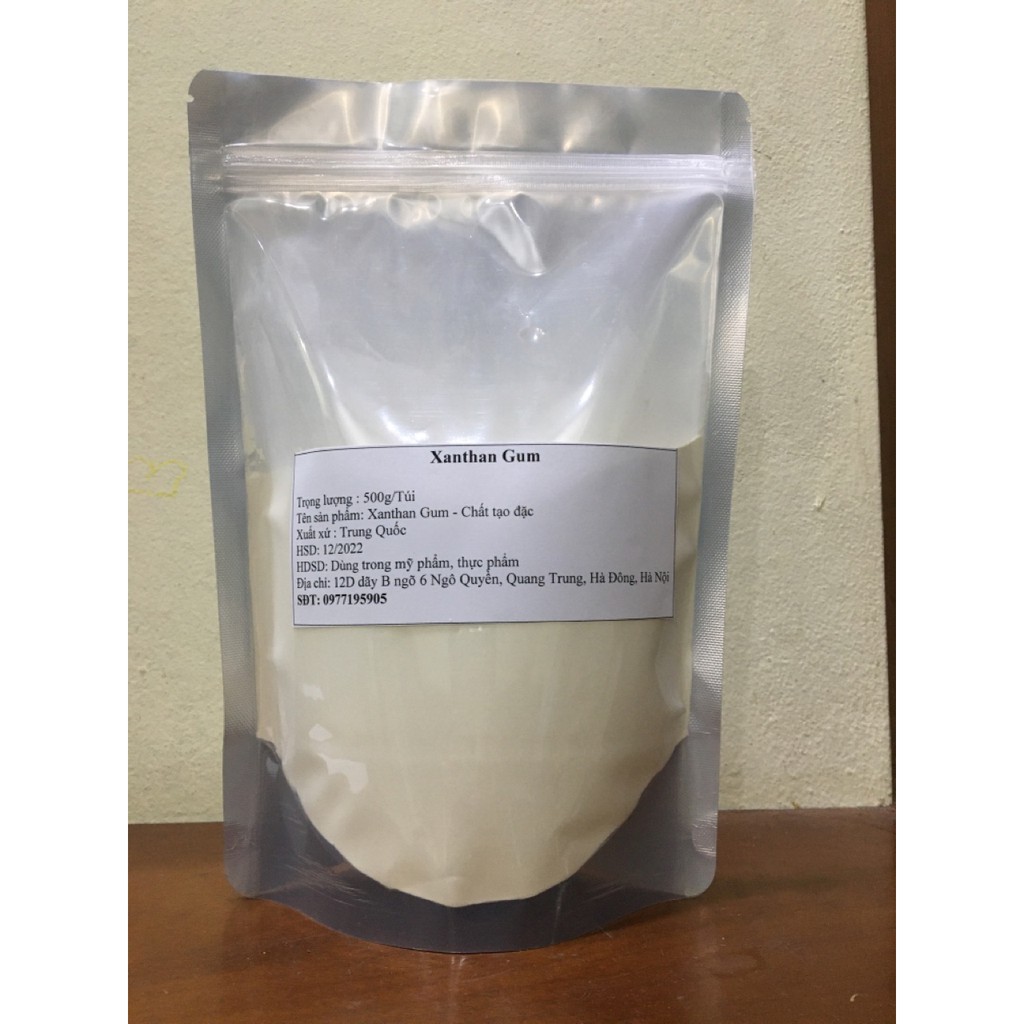 Xanthan Gum (bột) Chất tạo đặc Nguyên liệu làm mỹ phẩm 500(gram