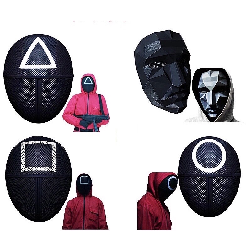 ĐỒ CHƠI MẶT NẠ HOÁ TRANG / MẶT NẠ Squid Game ( Đồ chơi lễ hội Hallowen