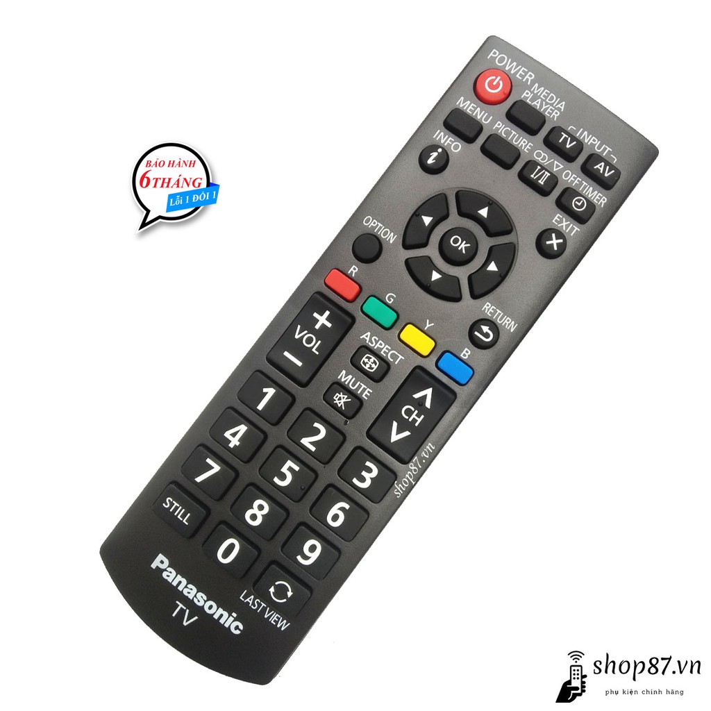 Điều khiển tv Panasonic chính hãng N2QAYB 000823 E3 Audio Miền Nam