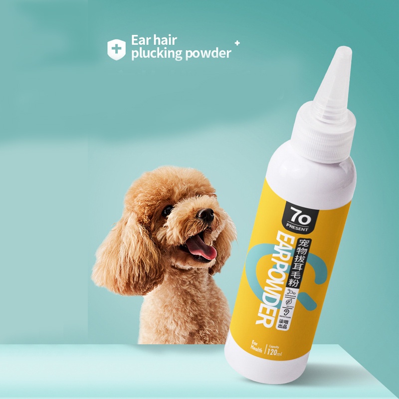 Bột nhổ lông tai chó poodle Hipipet Ear Powder vệ sinh tai chó mèo