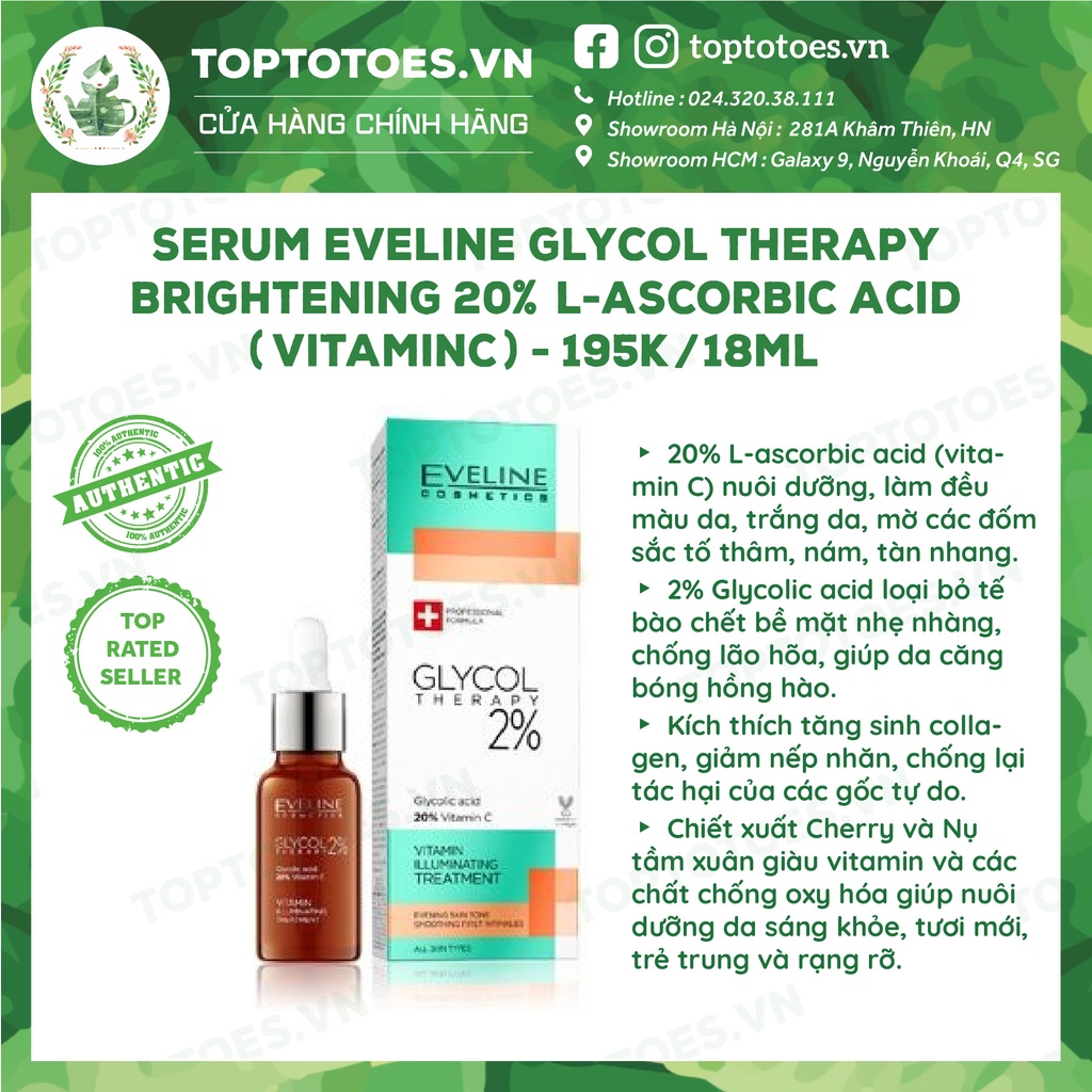 Mua Serum Eveline Glycol Therapy Brightening 20 Lascorbic Acid