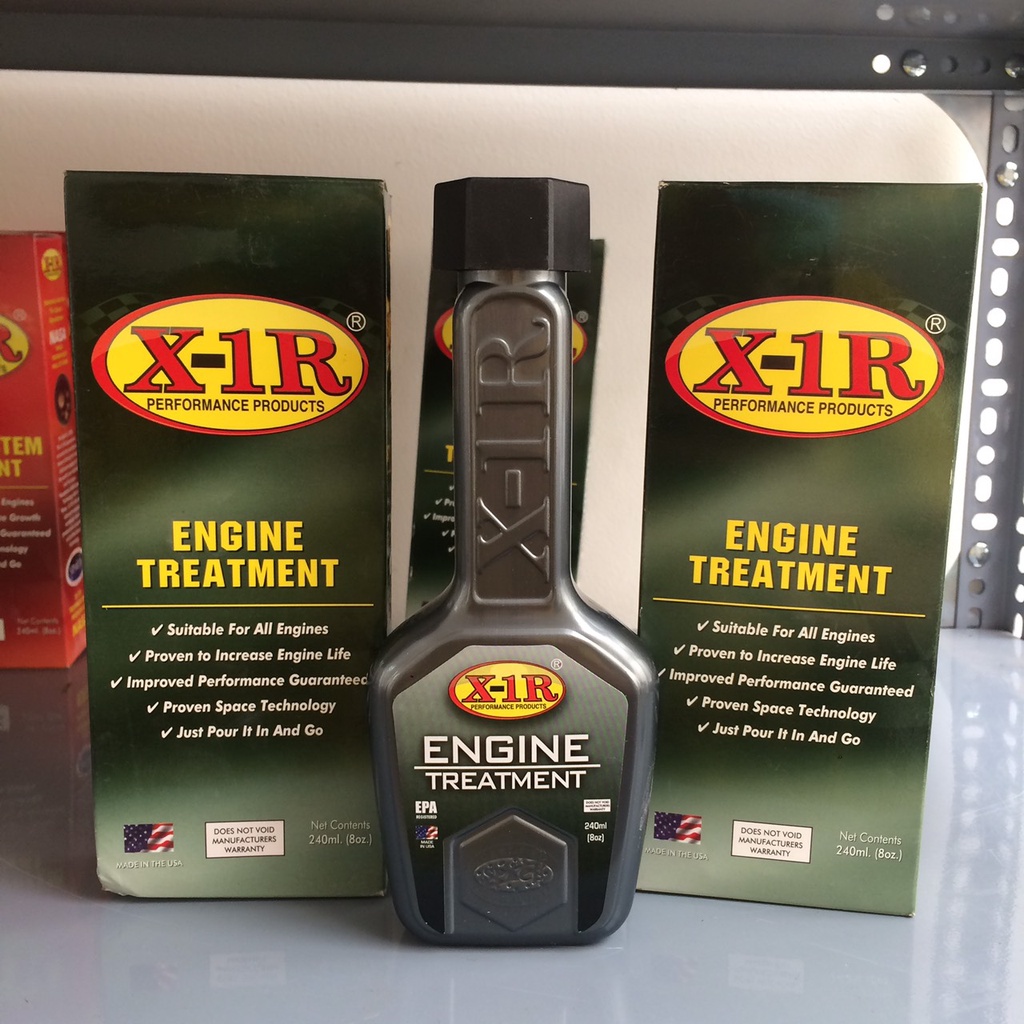 Phụ gia nhớt ô tô X1R Engine Treatment 240ml nhập Mỹ giúp động cơ mạnh