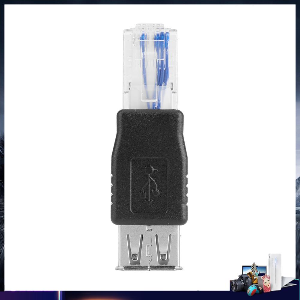 [tmys] Crystal Head RJ45 Male to USB Female LAN Network Cable