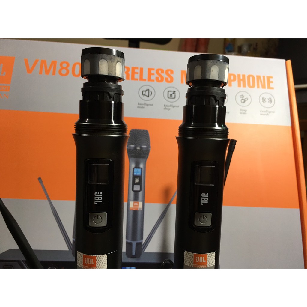 Micro không dây cao cấp JBL VM800 , HÁT NHẸ , CHỐNG HÚ , HÍT MIC , MIC