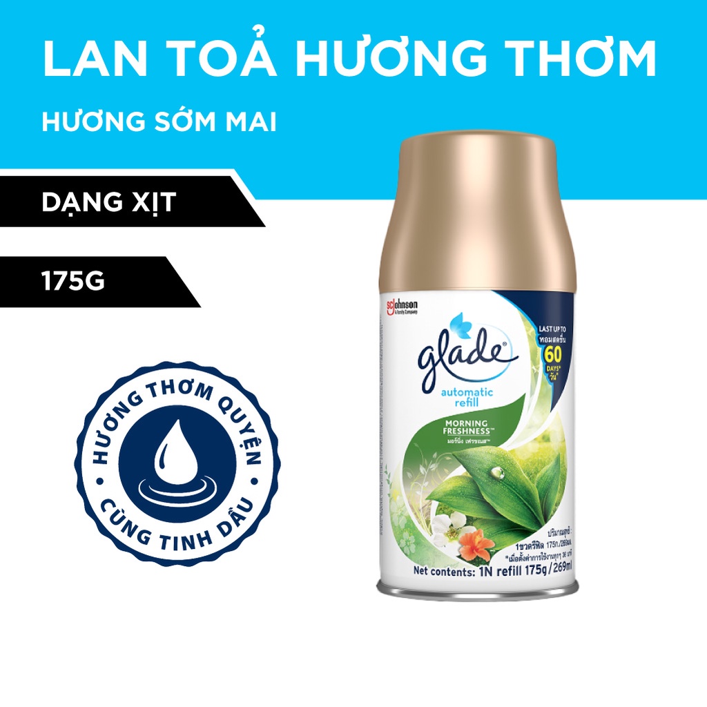 Mua GLADE Xịt thơm phòng tự động Hương Sớm Mai 175g giá rẻ nhất TecKi.Vn
