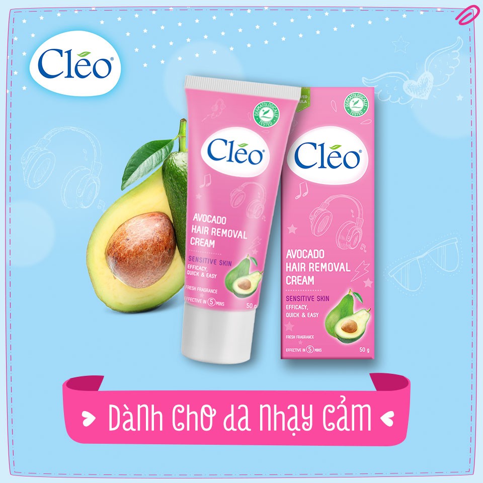 Cleo Avocado Hair Removal Cream Siêu thị mỹ phẩm