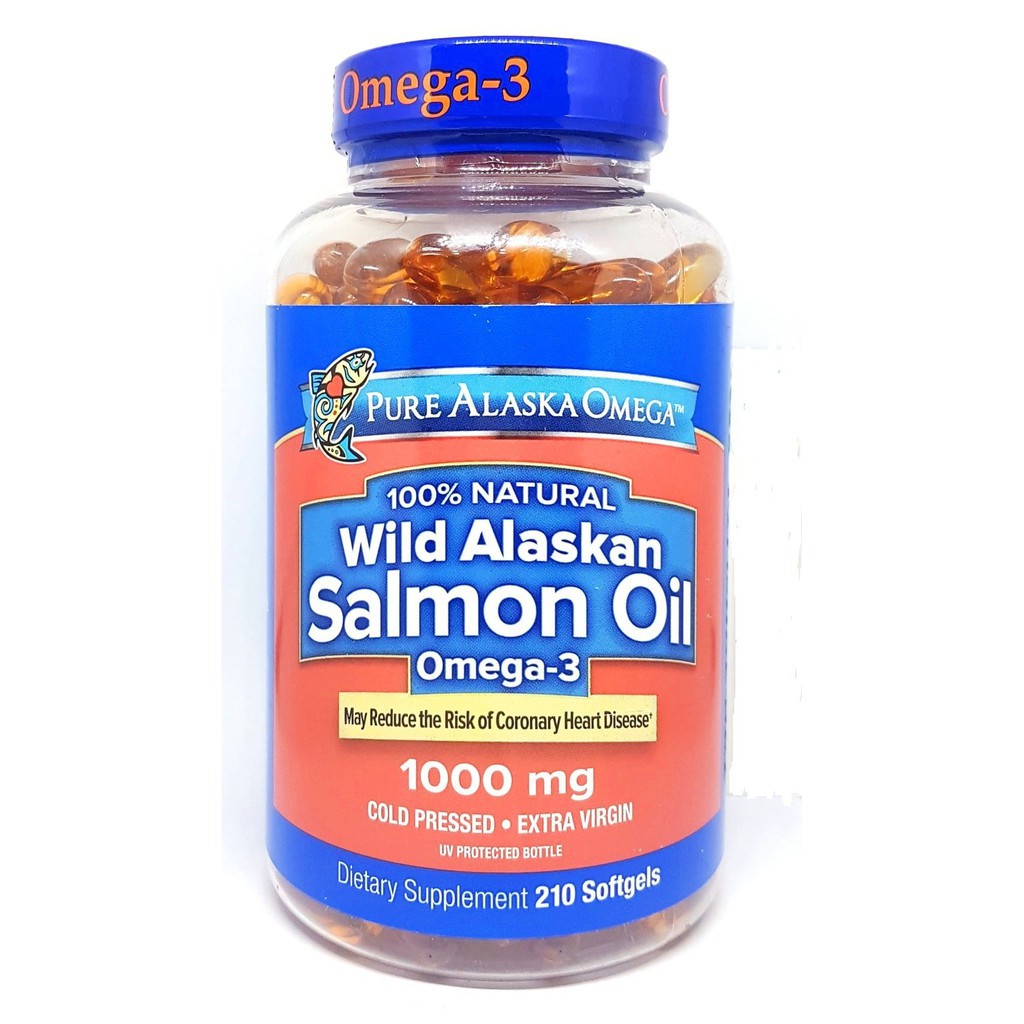 Viên Uống Dầu Cá Hồi Pure Alaska Omega 3 của Mỹ 210 viên Shopee Việt Nam