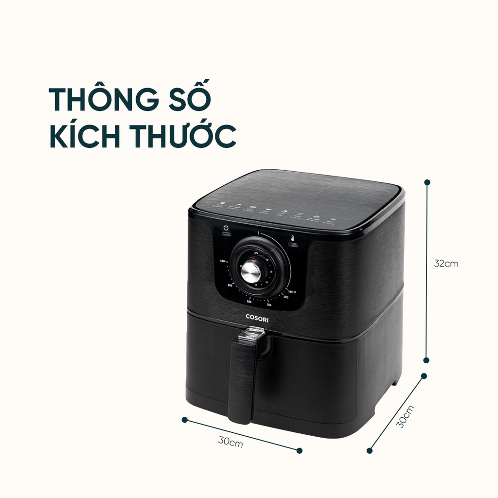 Nồi chiên không dầu Cosori CO158 AF (5,5 lít) Chính hãng bảo hành 2