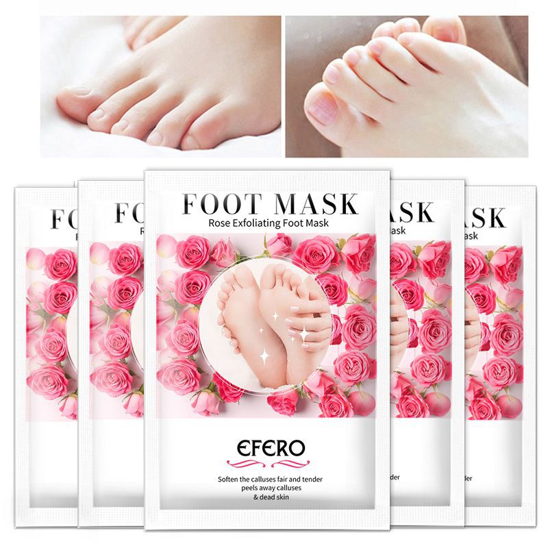 Rose Exfoliating Foot Mask Moisturizing Exfoliation for Legs Heels