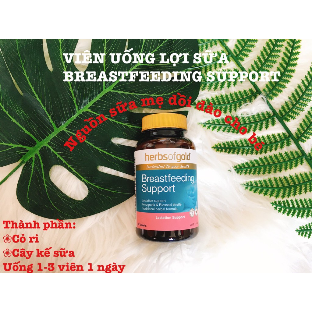 Mua VIÊN UỐNG LỢI SỮA HERBS OF GOLD BREASTFEEDING SUPPORT 60 VIÊN ÚC