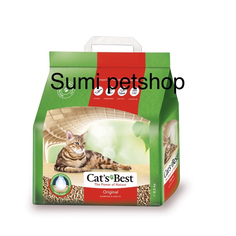 13kg (30L ) cat’s Best original cát vệ sinh vón cục khử mùi vi trùng