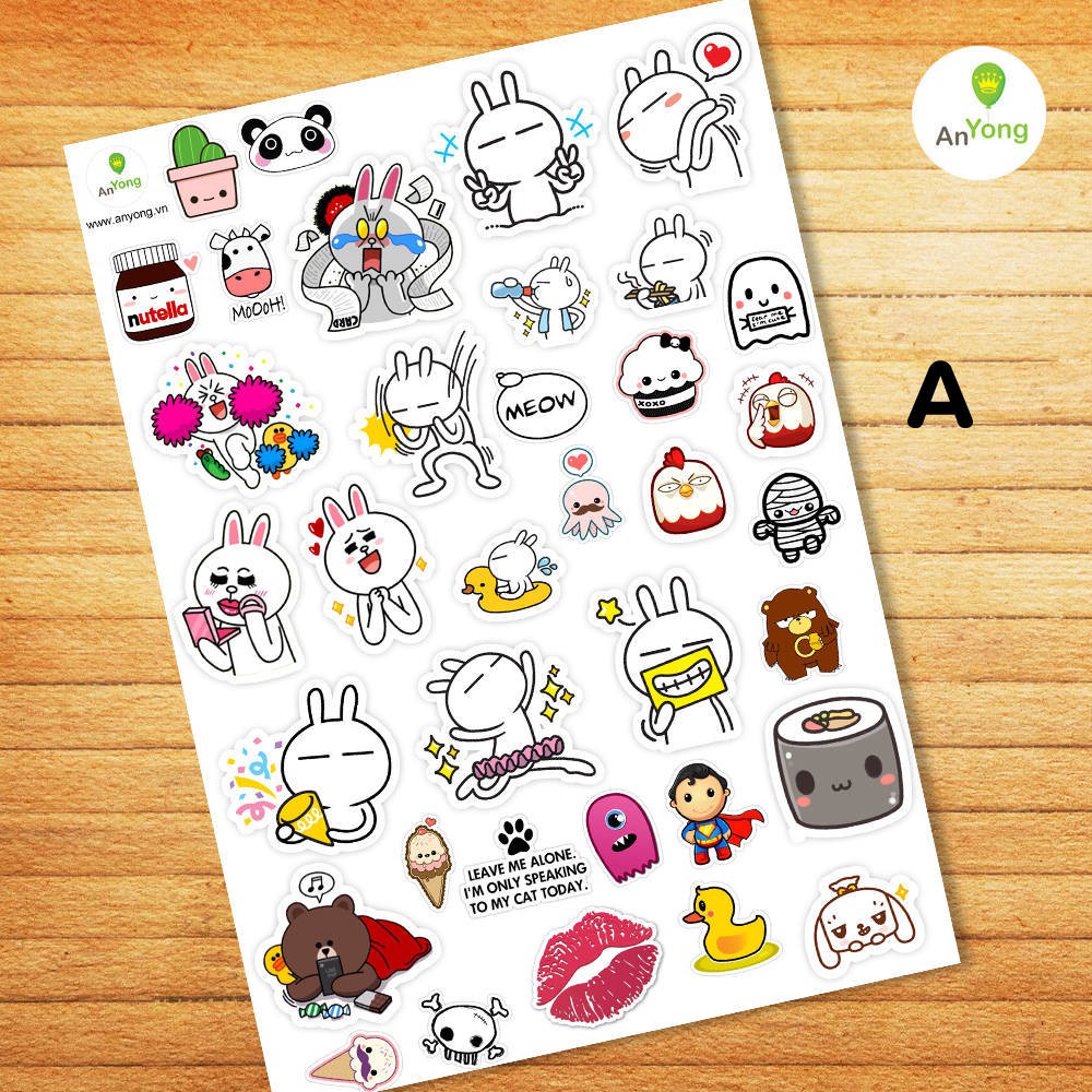 Hình dán sticker cute Shopee Việt Nam