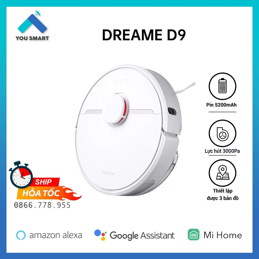 [Hỏa Tốc HN] Robot hút bụi Xiaomi Dreame D9 / Dreame F9 Chính Hãng