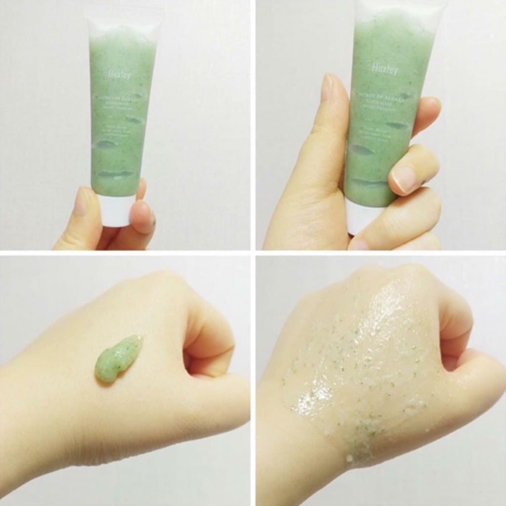 Tẩy Tế Bào Chết Huxley Dạng Hạt Xanh Mini 30gr 120gr, Mặt Nạ Tẩy Da