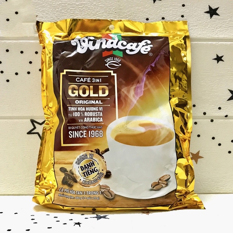 Cà Phê Vina Hoà Tan 3 Trong 1 (24 gói x 10g ) Cà phê