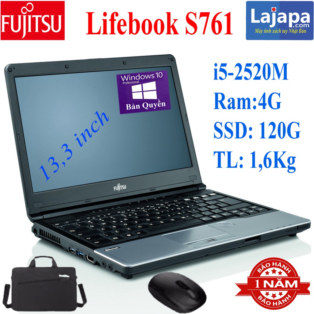 [MADE IN JAPAN] Fujitsu LIFEBOOK S761 Laptop Nhật Bản LAJAPA máy tính