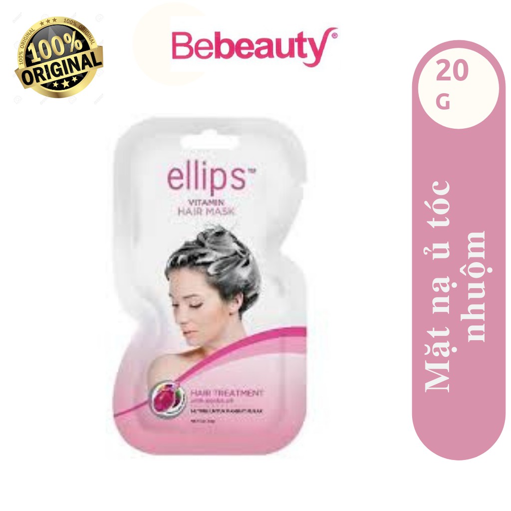 Mặt nạ Ellips ủ tóc 20G Tóc nhuộm (Ellips hair mask 20G Nutri color