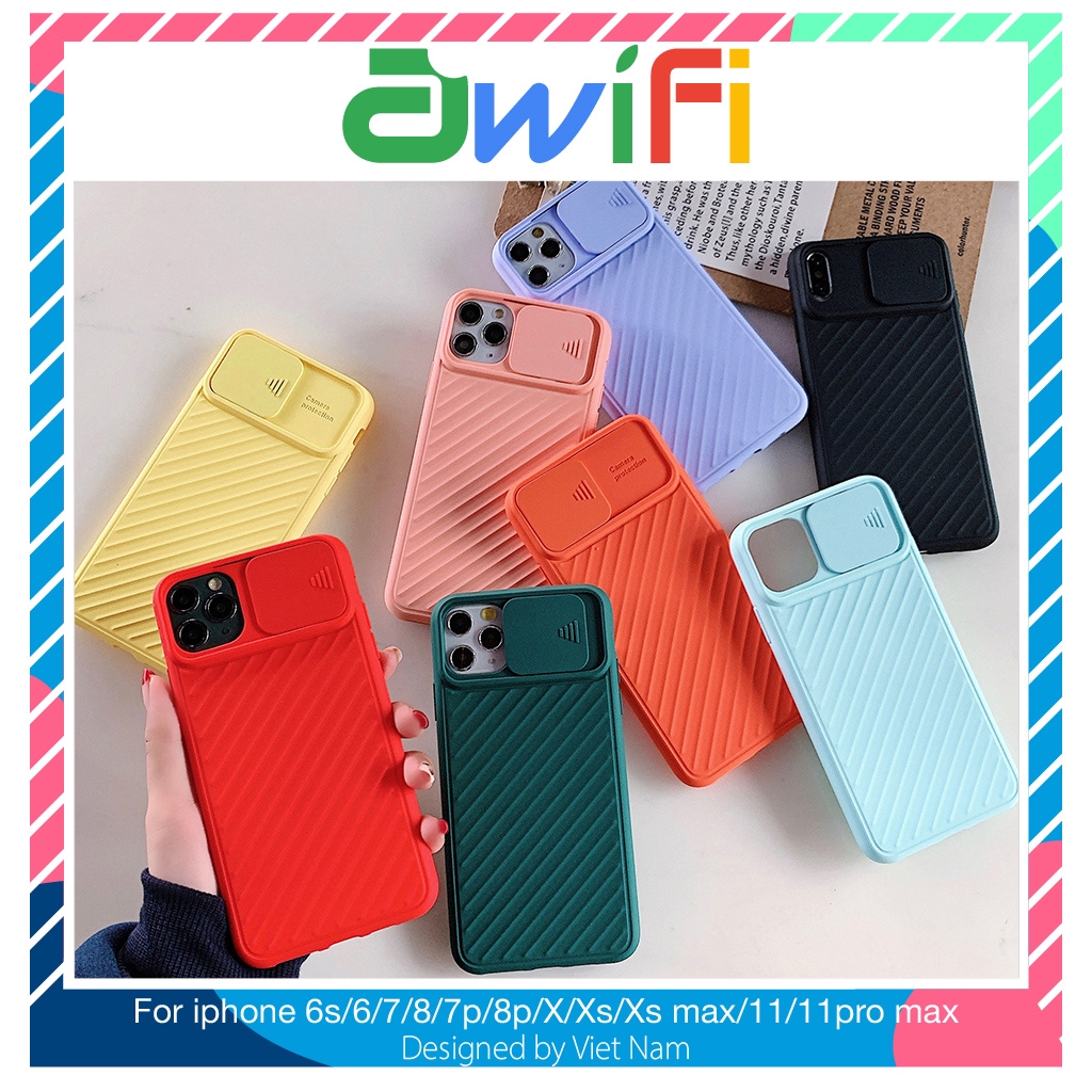 Ốp lưng iphone nắp trượt camera 5/5s/6/6plus/6s/6splus/7/7plus/8/8plus