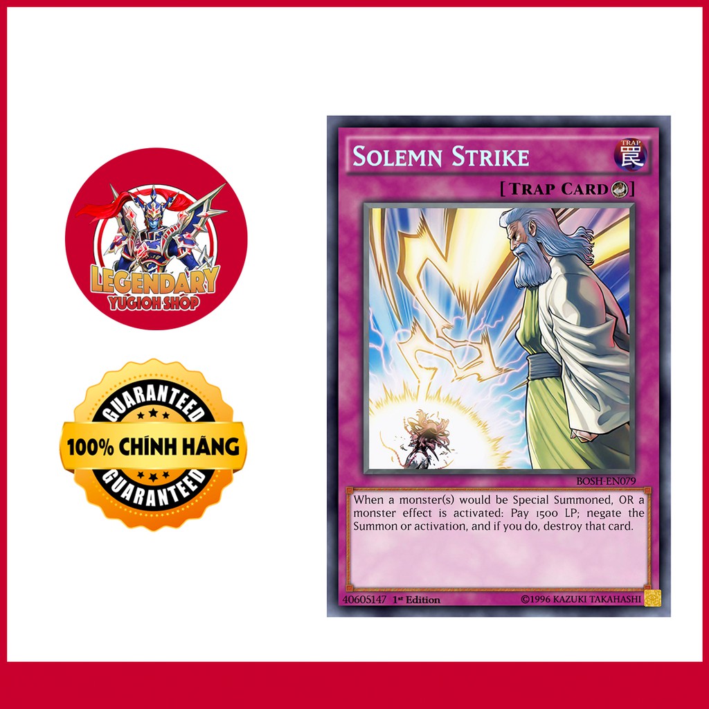 Mua [Thẻ Bài Yugioh Chính Hãng] Solemn Strike giá rẻ nhất TecKi.Vn