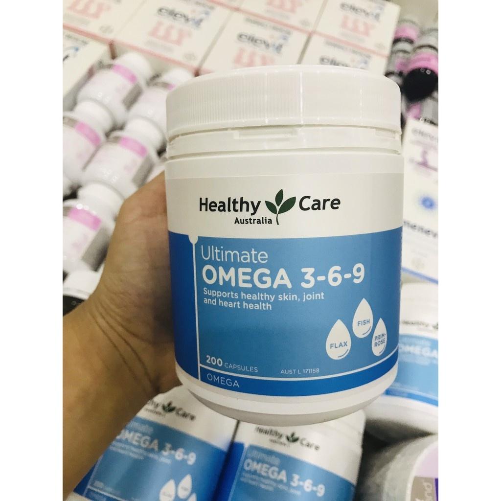 Viên Uống Healthy Care Ultimate Omega 369 Hộp 200 Viên Hỗ trợ sức khỏe