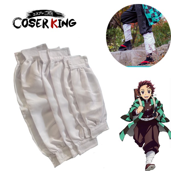 COSER KING Demon Slayer Kimetsu No Yaiba Cosplay Costume Leg Bandage