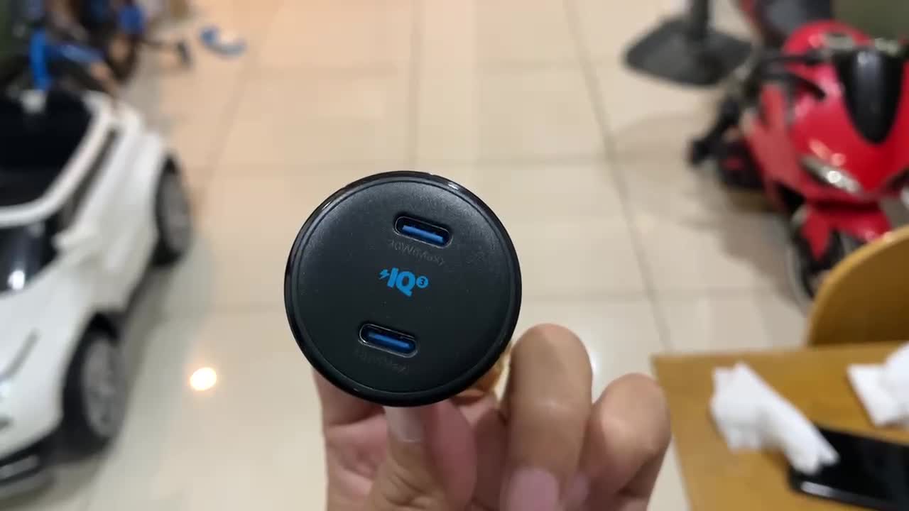 Tẩu Sạc ôtô ANKER PowerDrive+ III DUO A2725 PiQ 3.0 48W (02 cổng C 30W