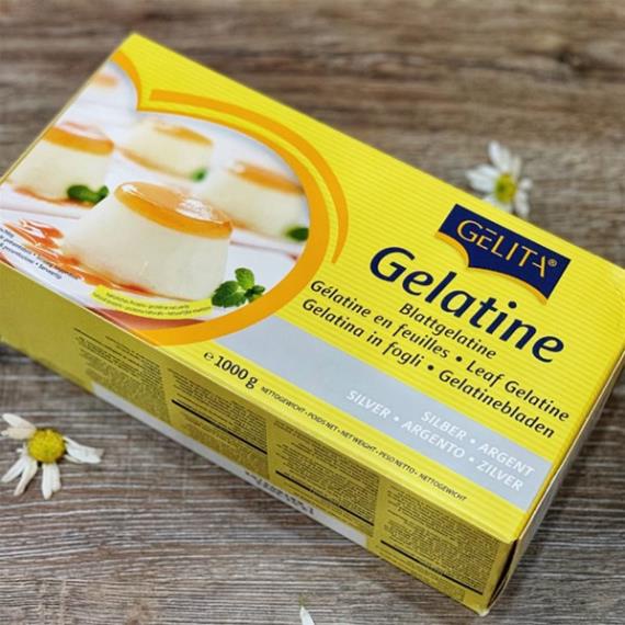 Lá Gelatin( 3 lá ) Gelatine Sheet (làm mousse, panna cotta, pudding