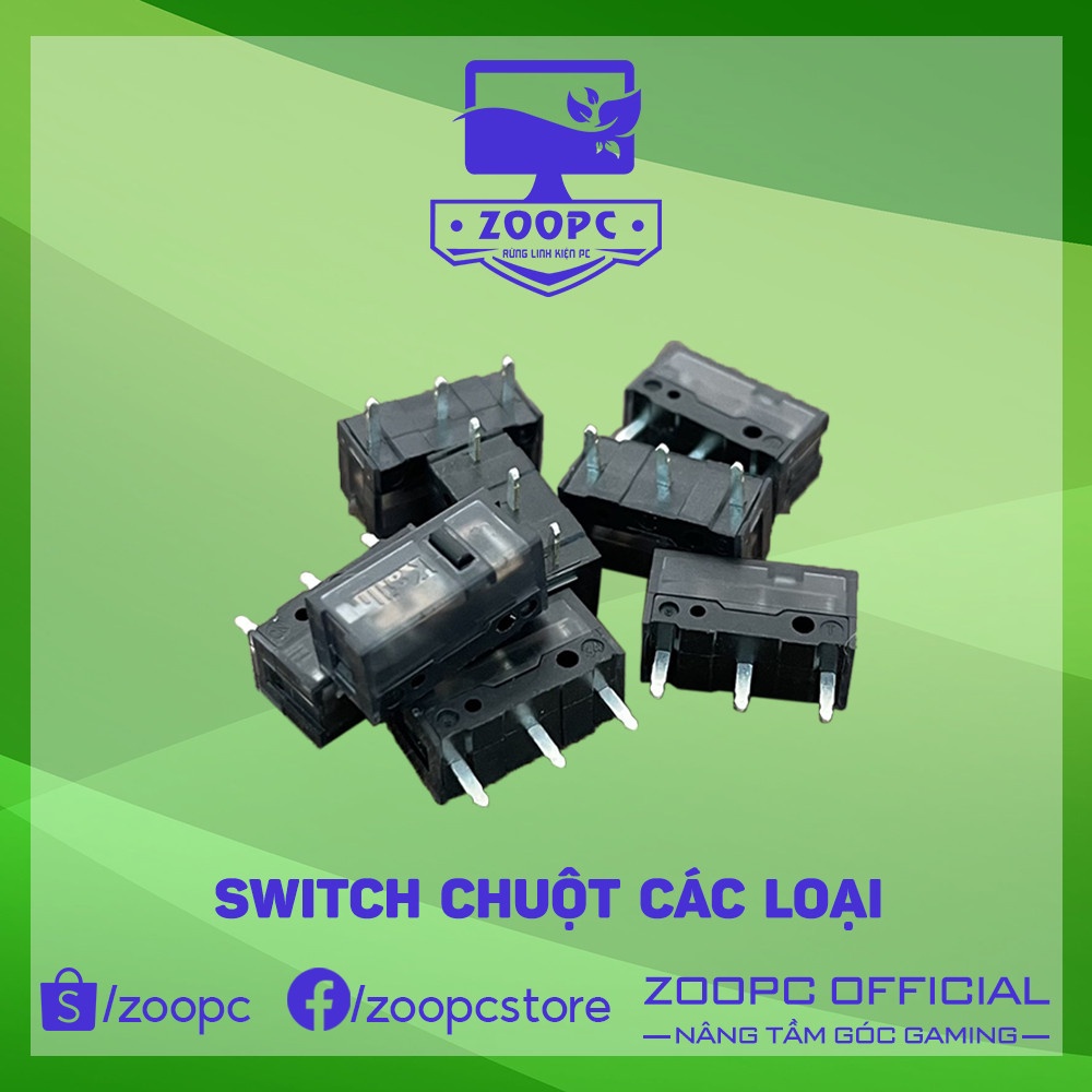Nút Switch chuột các loại Huano (White Dot Pink Dot Blue Dot