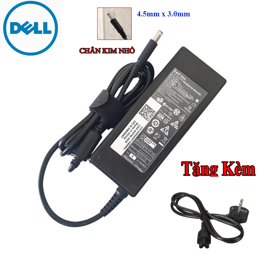 Sạc Laptop Dell 19.5V 3.34A 65W Chân Kim Nhỏ Loại Tốt ( ZIN ) dùng