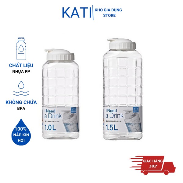 Mua Bình nước Jug Lock&Lock 1.0L Nắp màu trắng giá rẻ nhất TecKi.Vn