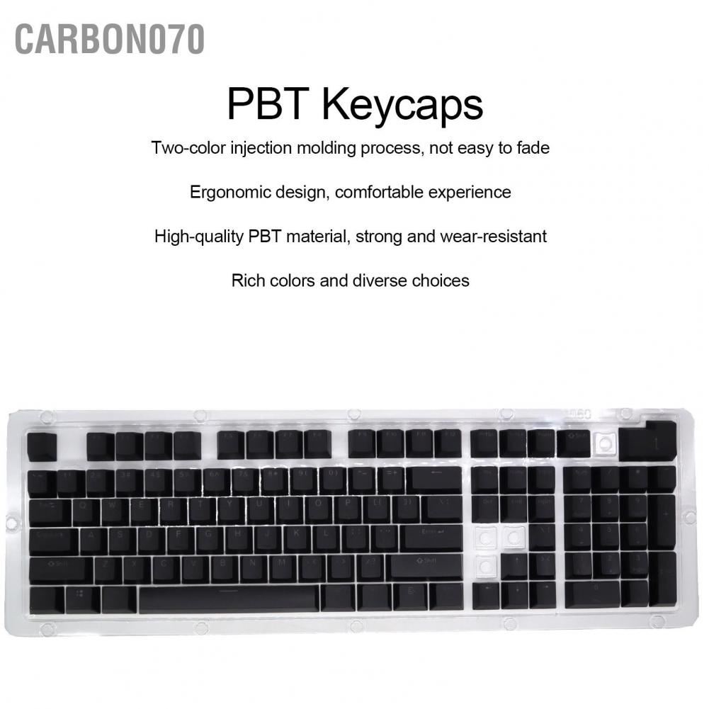 Mua Carbon070 PBT Keycaps Ergonomic Design Oil Resistant Colorful 108