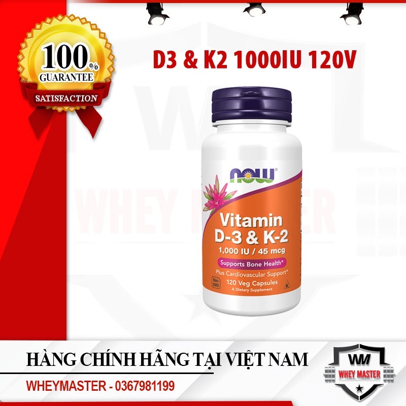 Now Vitamin D3 K2 1.000IU45mcg MixASale