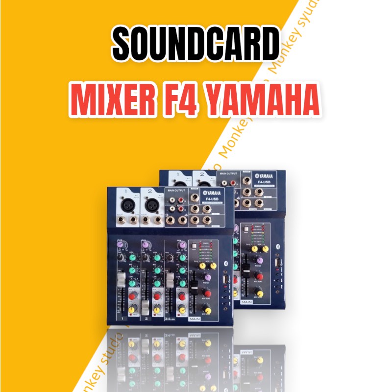 Mixer F4 Yamaha USB Bluetooth HÀNG CHÍNH HÃNG Thu Âm Hát Livestream