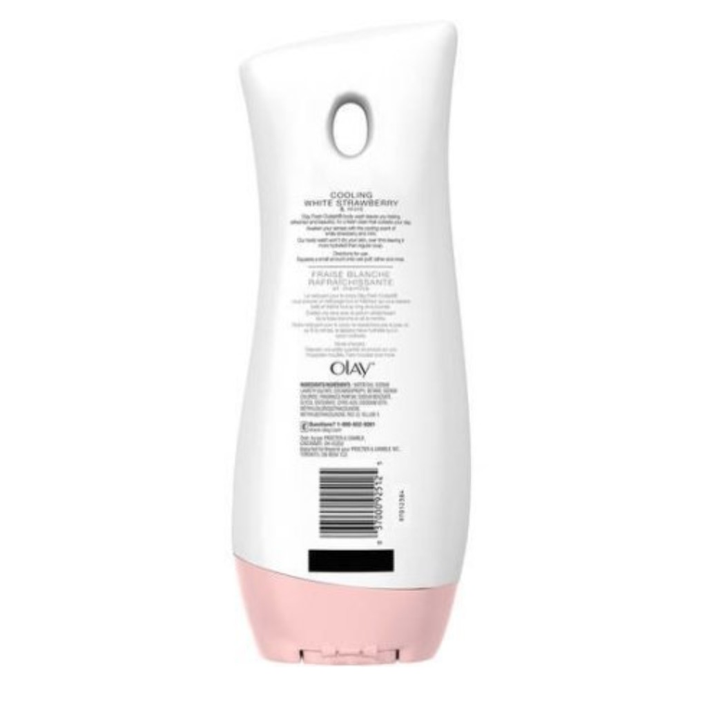 Dưỡng thể cho da khô dùng khi tắm Olay in shower Body Lotion Cooling White Strawberry & Mint