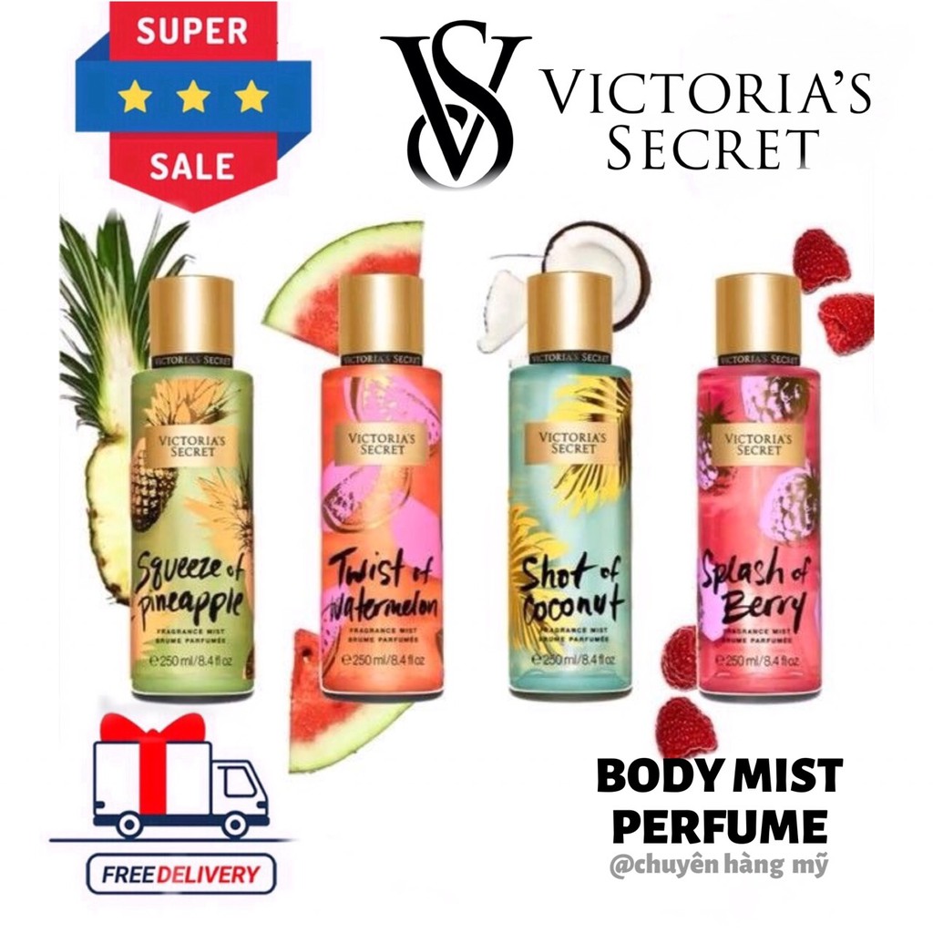 🍪 [ 𝘍𝘭𝘢𝘴𝘩 𝘚𝘢𝘭𝘦 ] [30ml] Xịt thơm Body Mist Victoria’s Secret Juice Bar