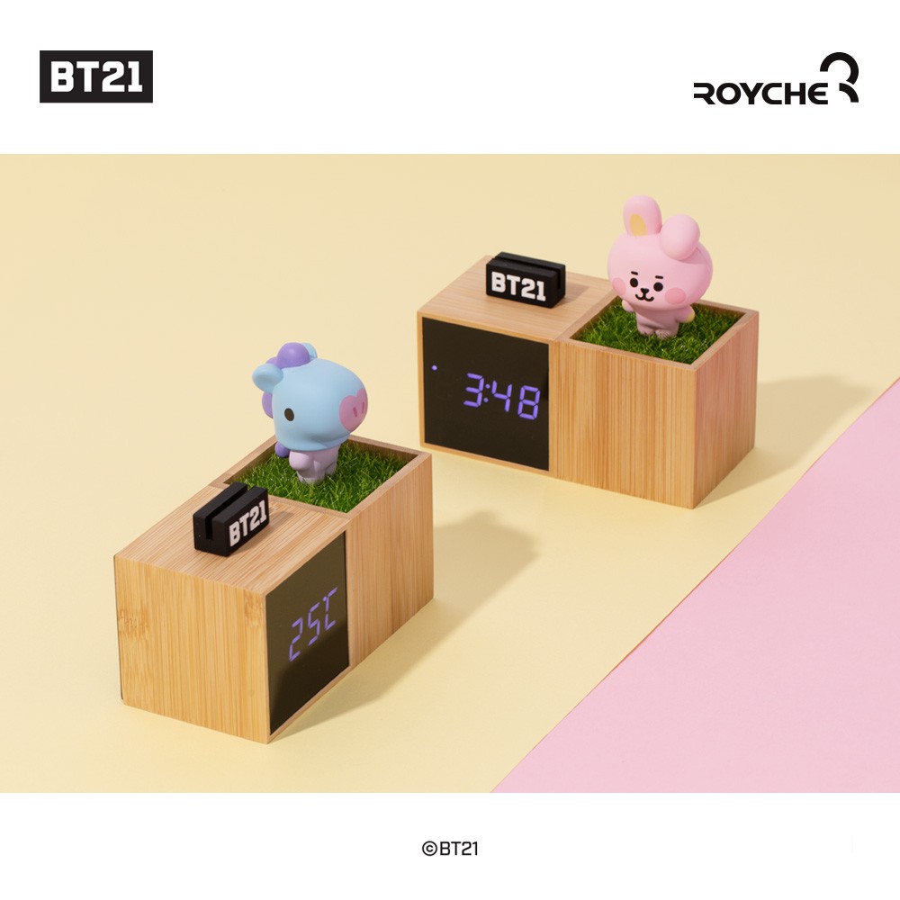 [BT21] Đồng hồ điện tử để bàn nhân vật BT21 LED DIGITAL DESK CLOCK dễ