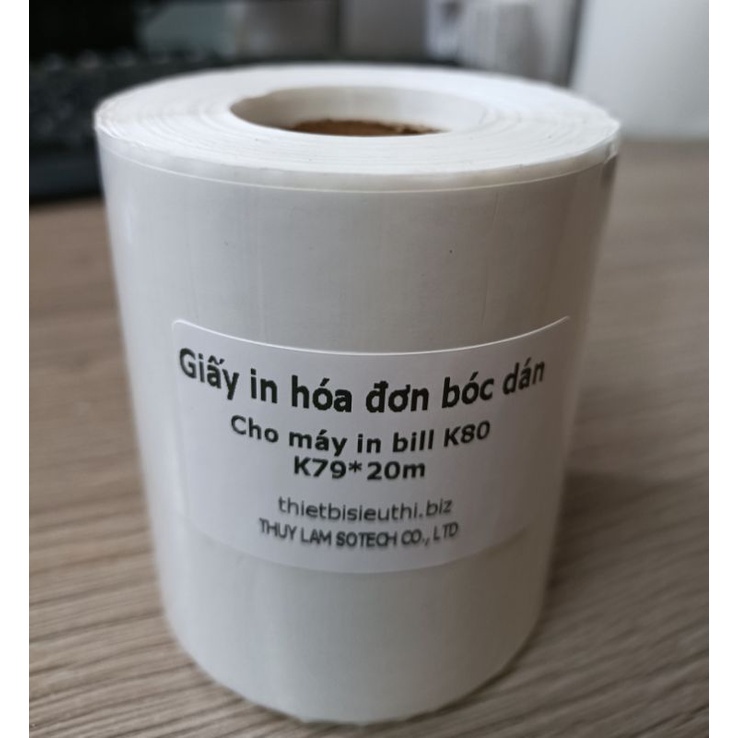 Mua Giấy in hóa đơn bóc dán (Decal nhiệt liên tục) in đơn Kioviet, Sapo