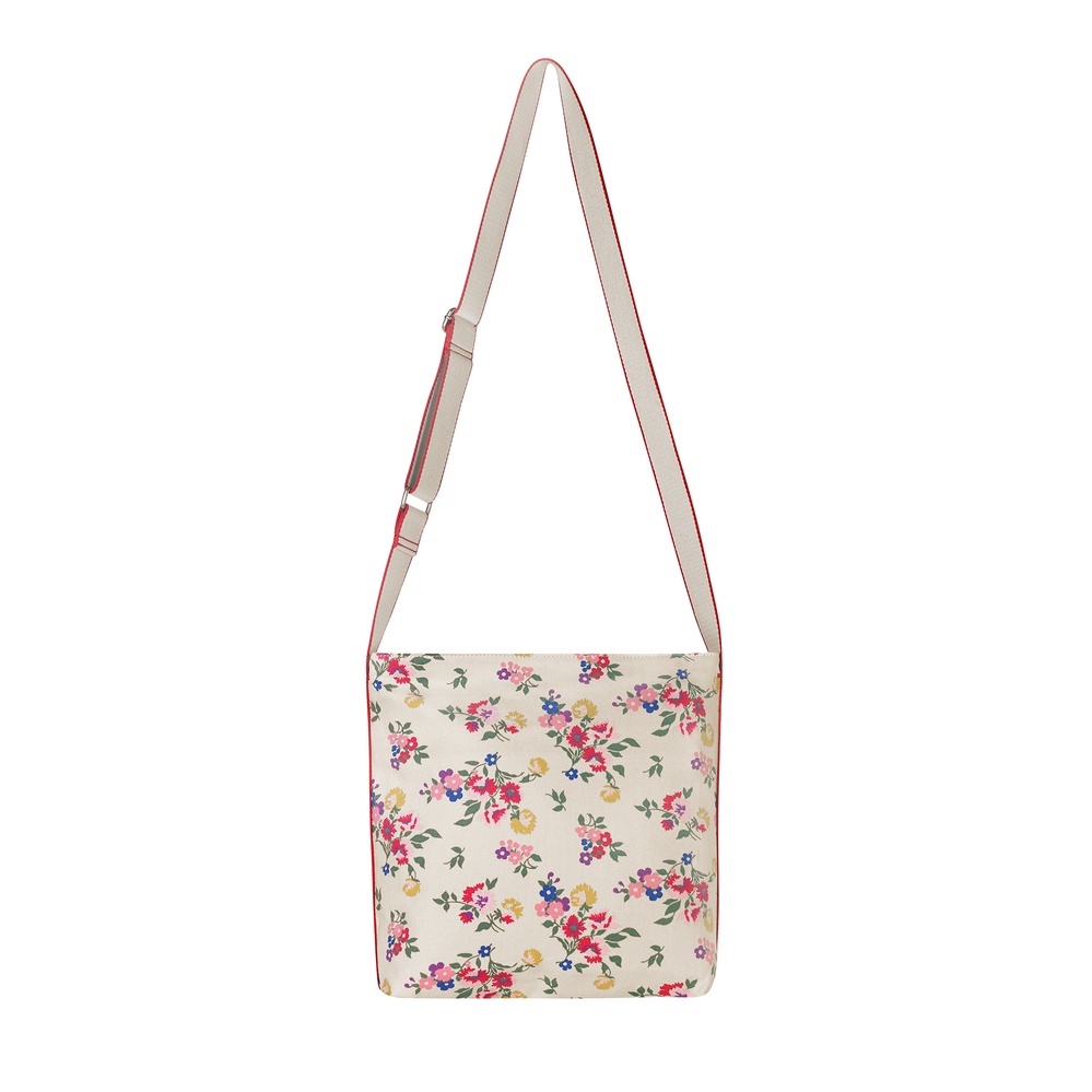 Cath Kidston Túi đeo chéo Zipped Messenger Bag Summer Floral 1001983 Warm Cream MixASale