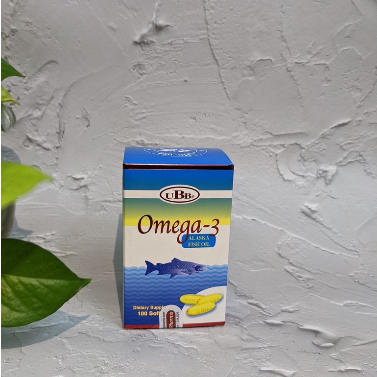 Viên Dầu Cá UBB Omega3 Alaska Fish Oil Bổ Mắt, Bổ Não, Tốt Cho Tim