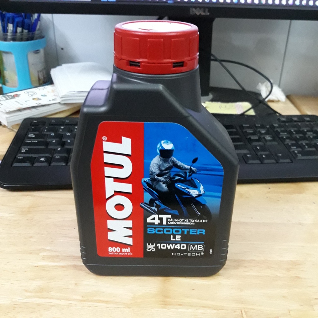 Scooter 10W40 800ml tặng Motul Gear Oil 80W90 120ml nhớt hợp số nhớt